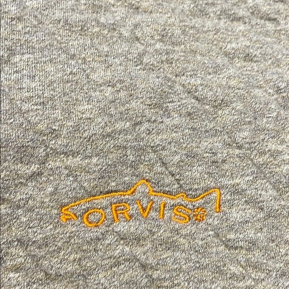 Orvis Men's Beige Quilted Sweater Size L - Picture 2 of 8